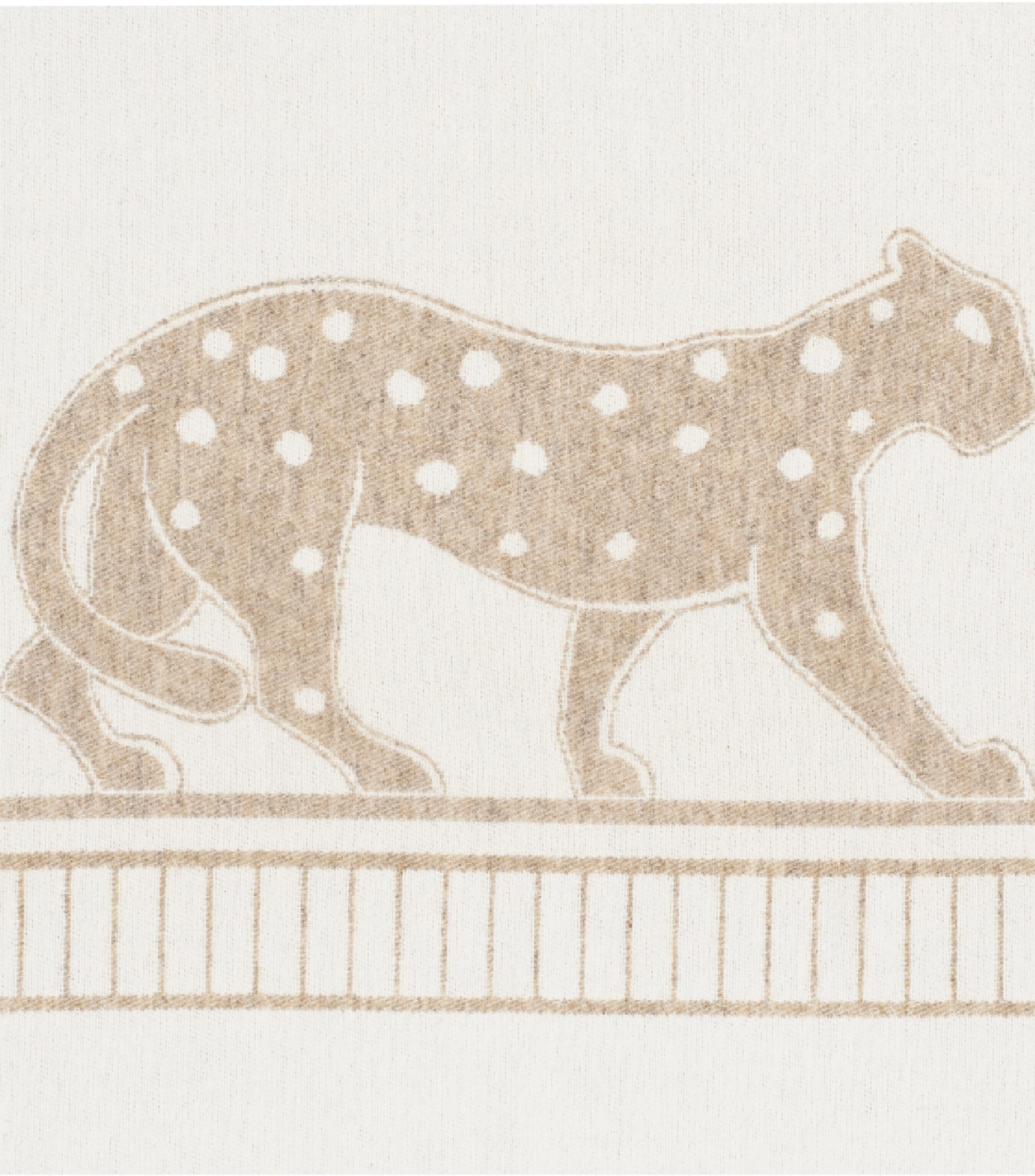 Cartier Merino Wool-Cashmere Panthère de Cartier Blanket