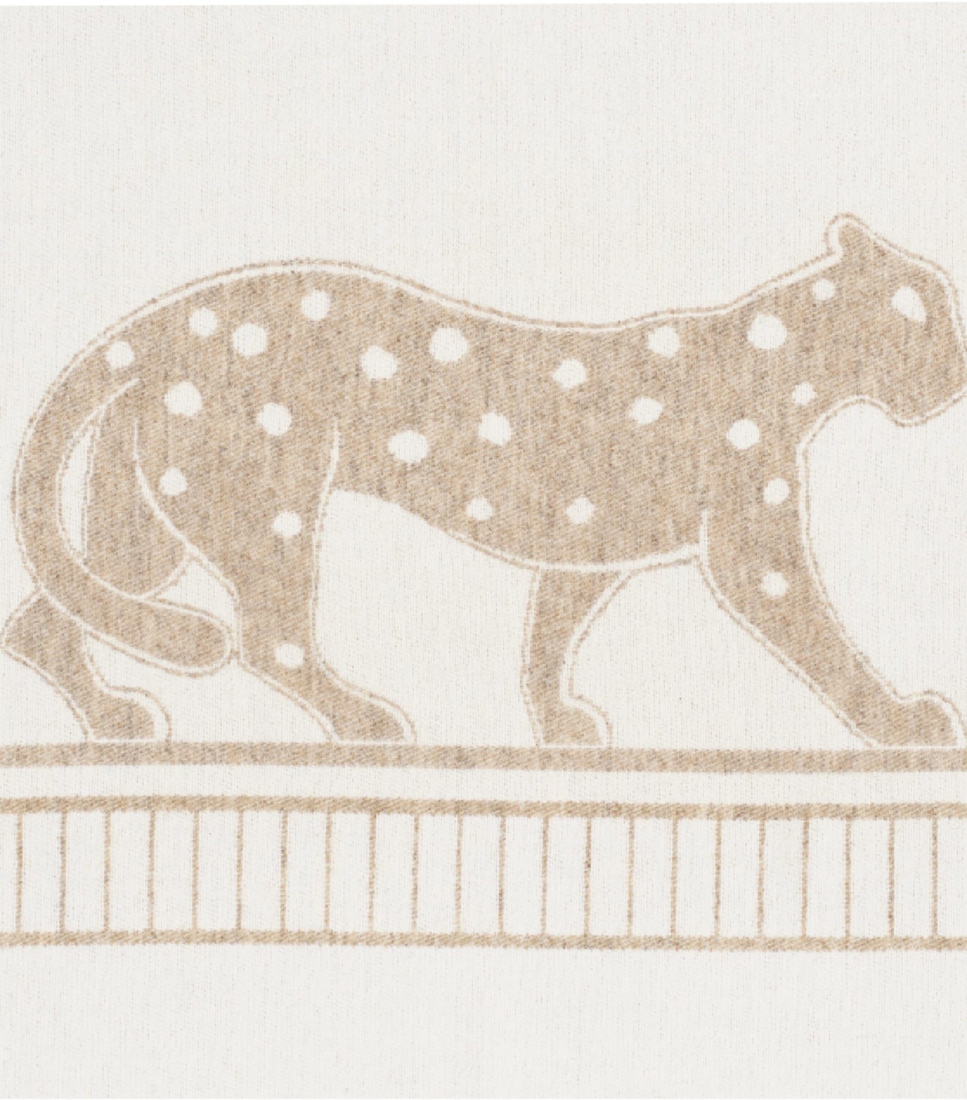 Cartier Merino Wool-Cashmere Panthère de Cartier Blanket