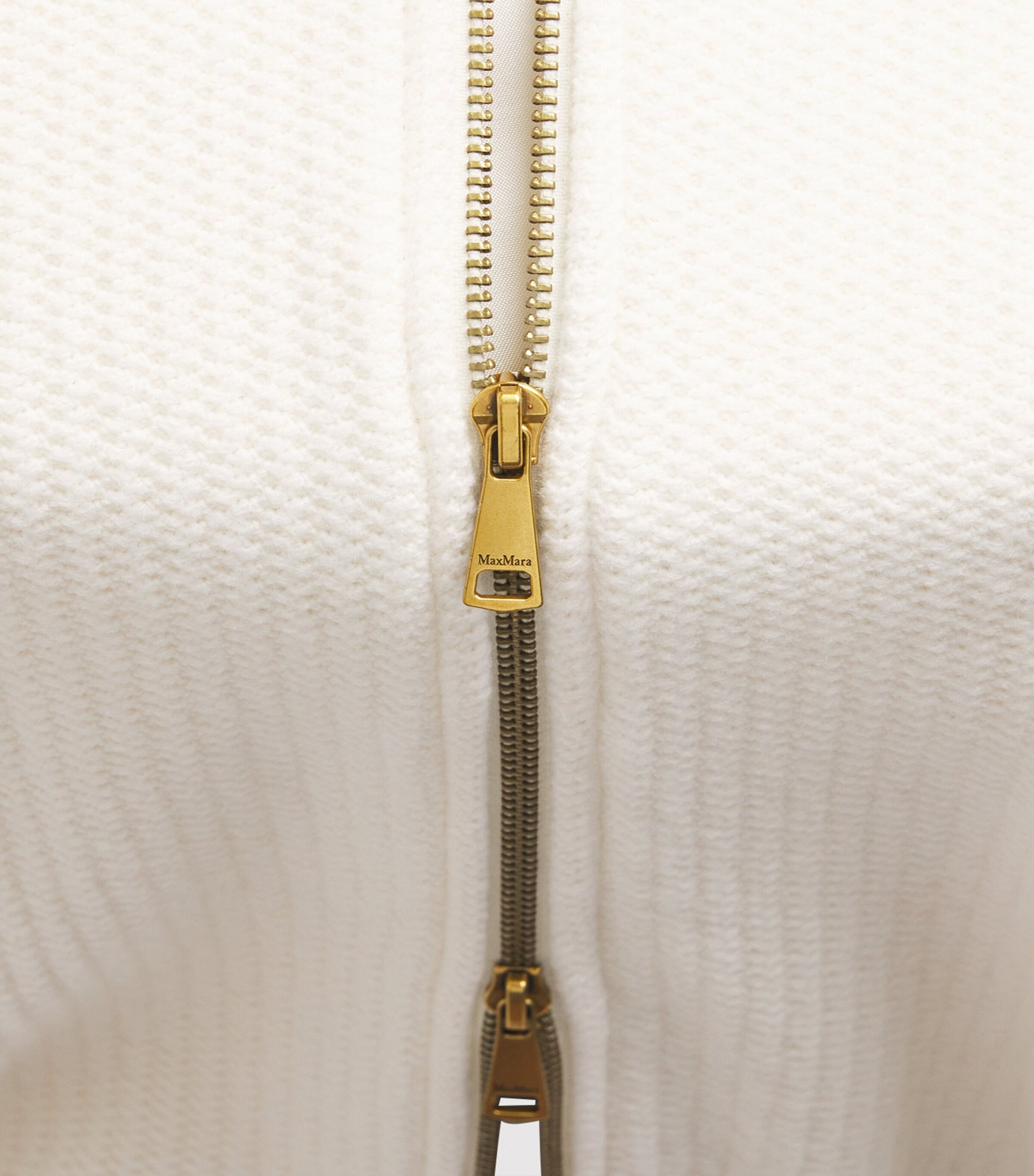 White Wool-Cashmere Knitted Jacket