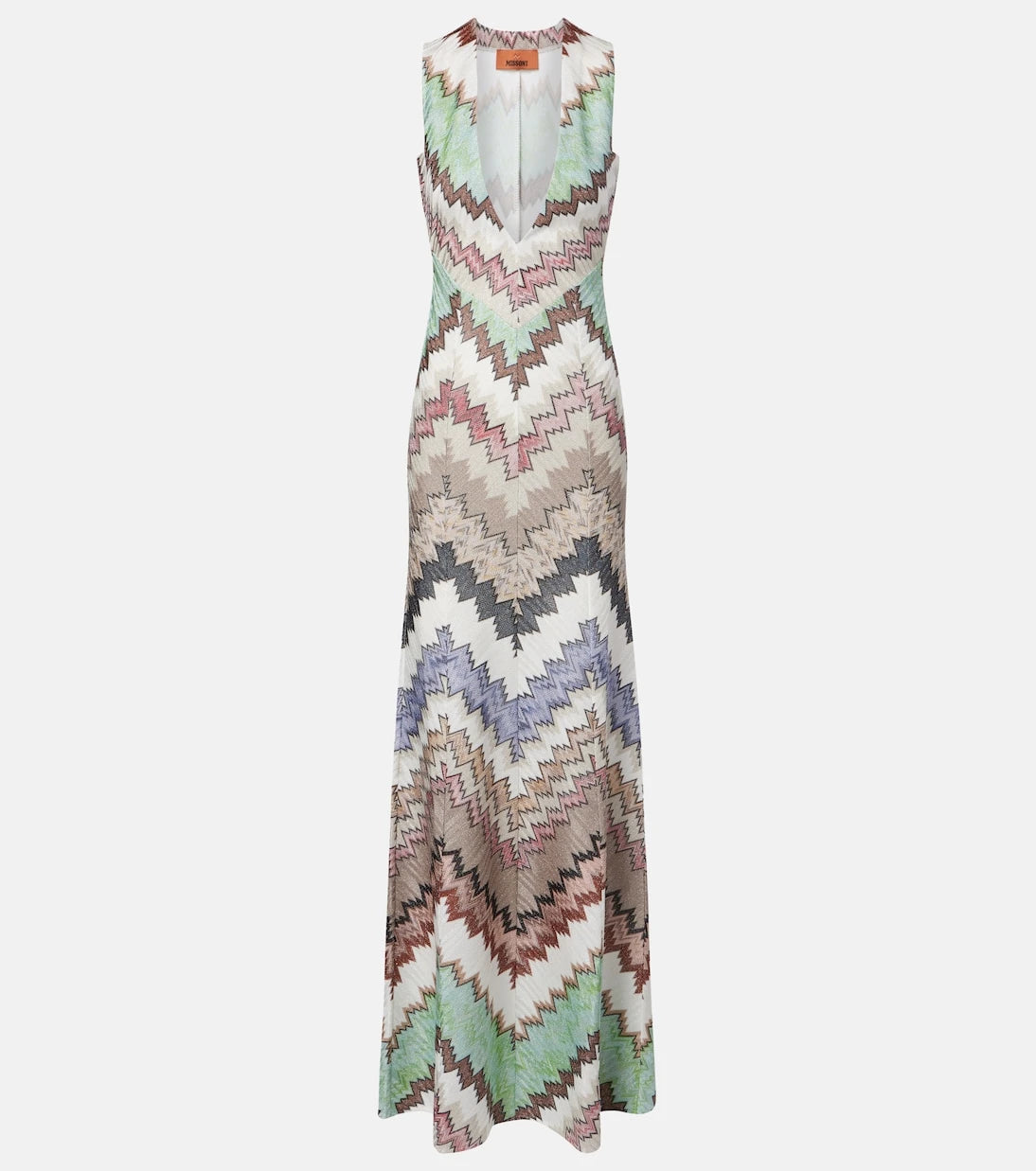Missoni - Zigzag lamé maxi dress