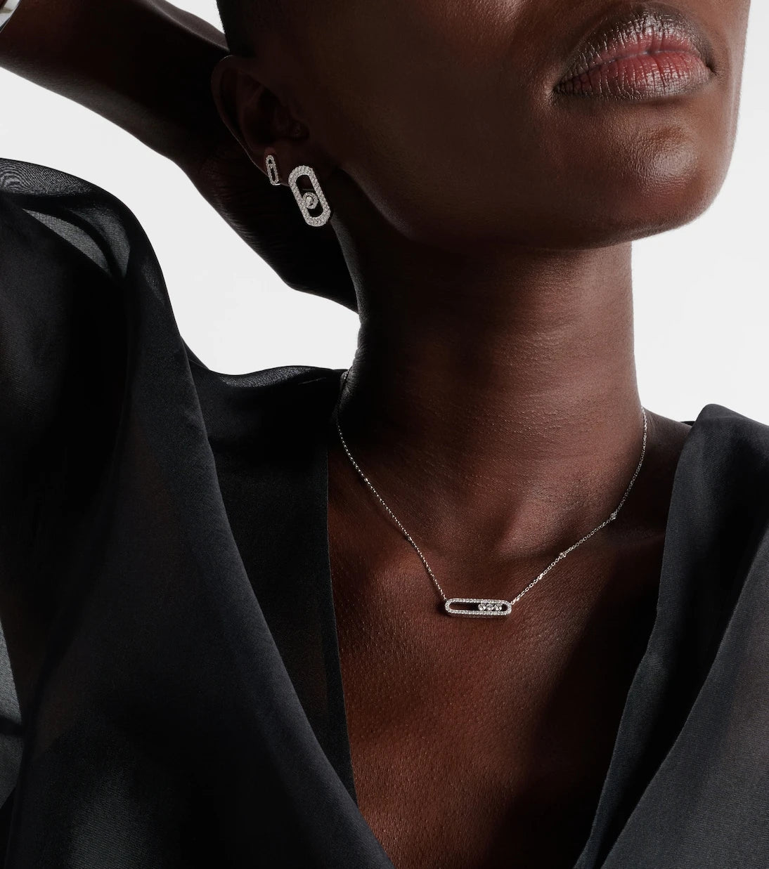 Messika - Baby Move 18kt white gold necklace with diamonds