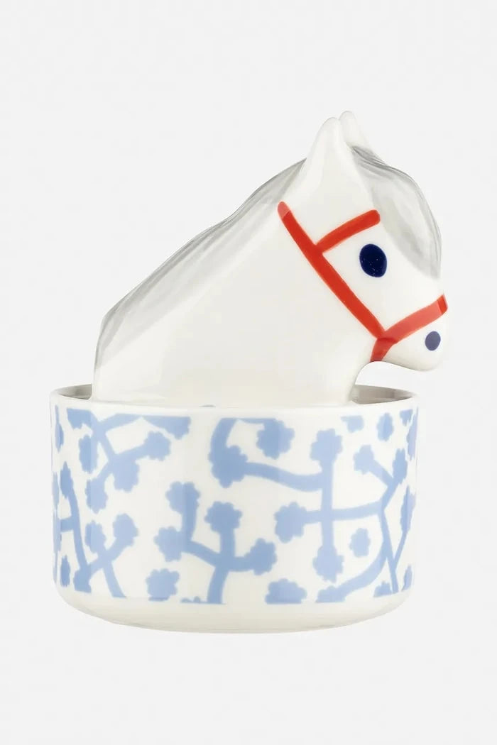 Marimekko taş seramik saklama kabı 14 x 17,5 cm