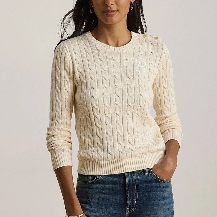 Lauren Ralph Lauren pamuklu kadın kazak