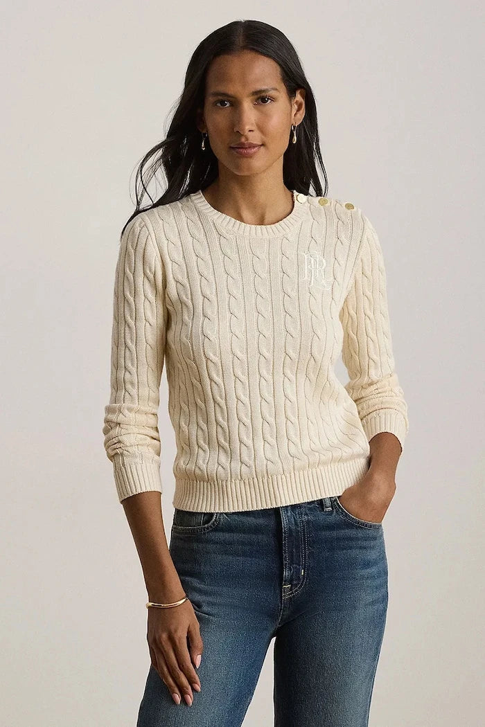 Lauren Ralph Lauren pamuklu kadın kazak