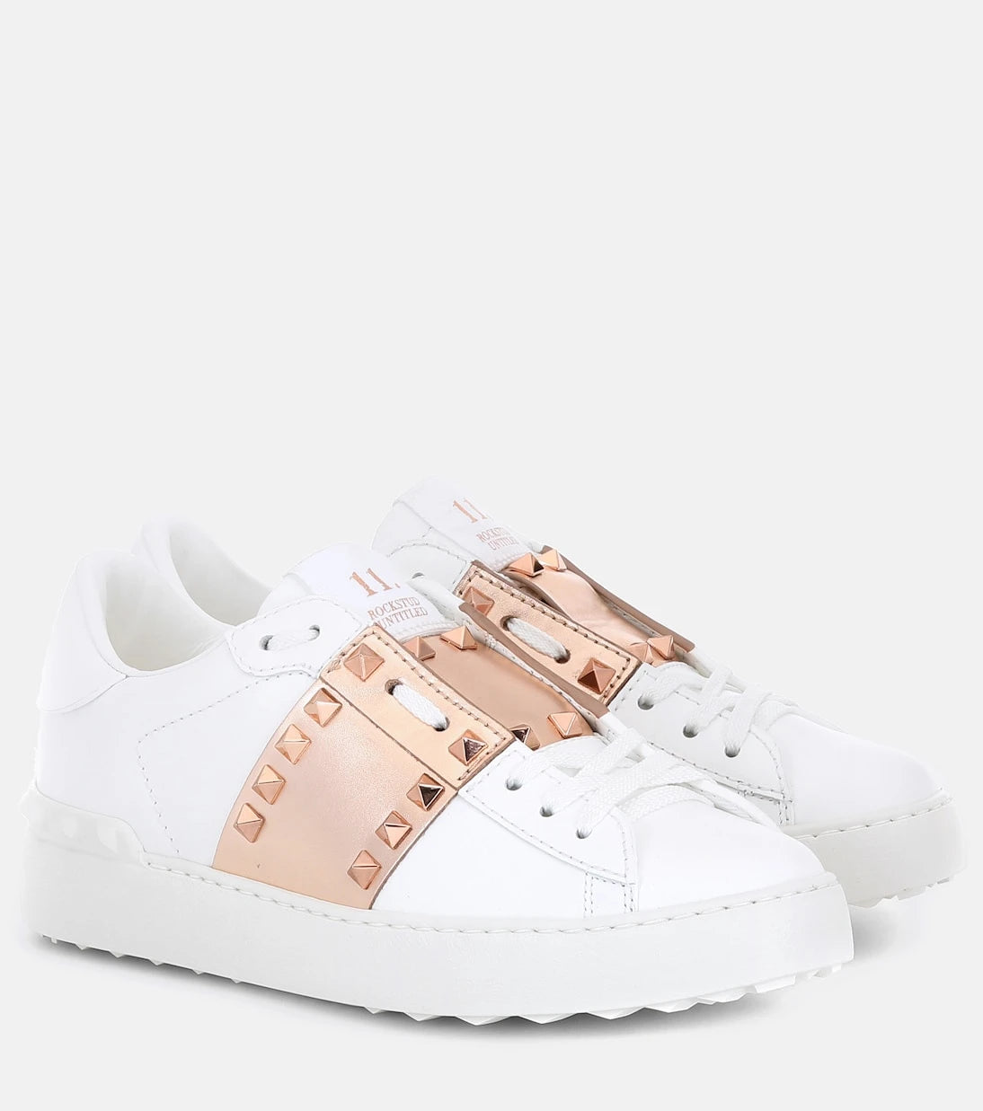 Valentino Garavani - Rockstud Untitled leather sneakers