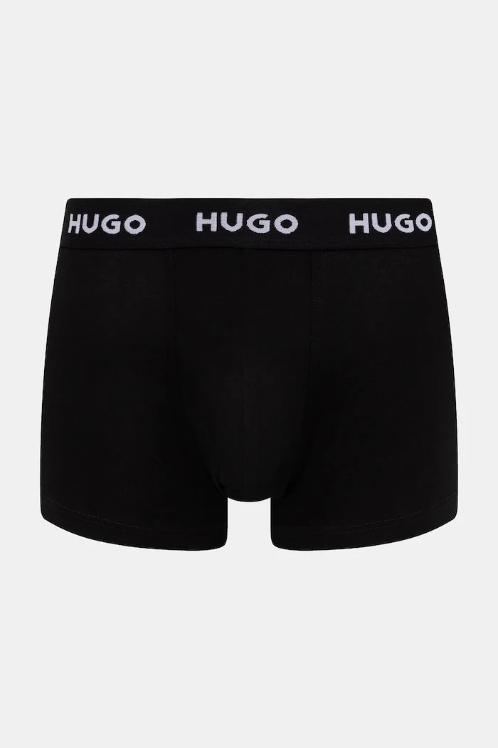 HUGO Erkek Pamuk Elastan Boxer TRUNK TRIPLET PACK 3'lü