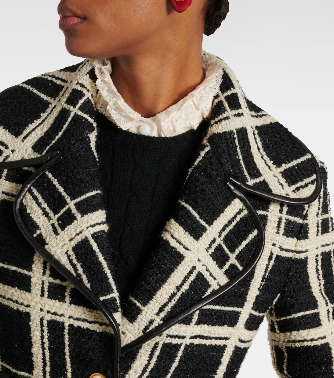 Valentino - Mossi wool-blend tweed coat