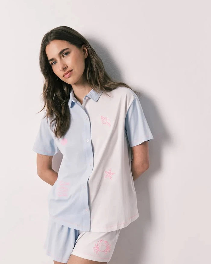 women'secret kadın pamuklu iki parçalı pijama