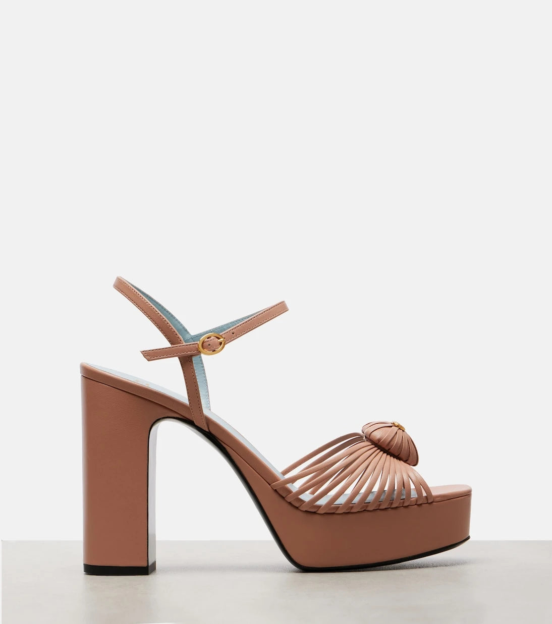Valentino Garavani - Cœur Royal 115 leather platform sandals