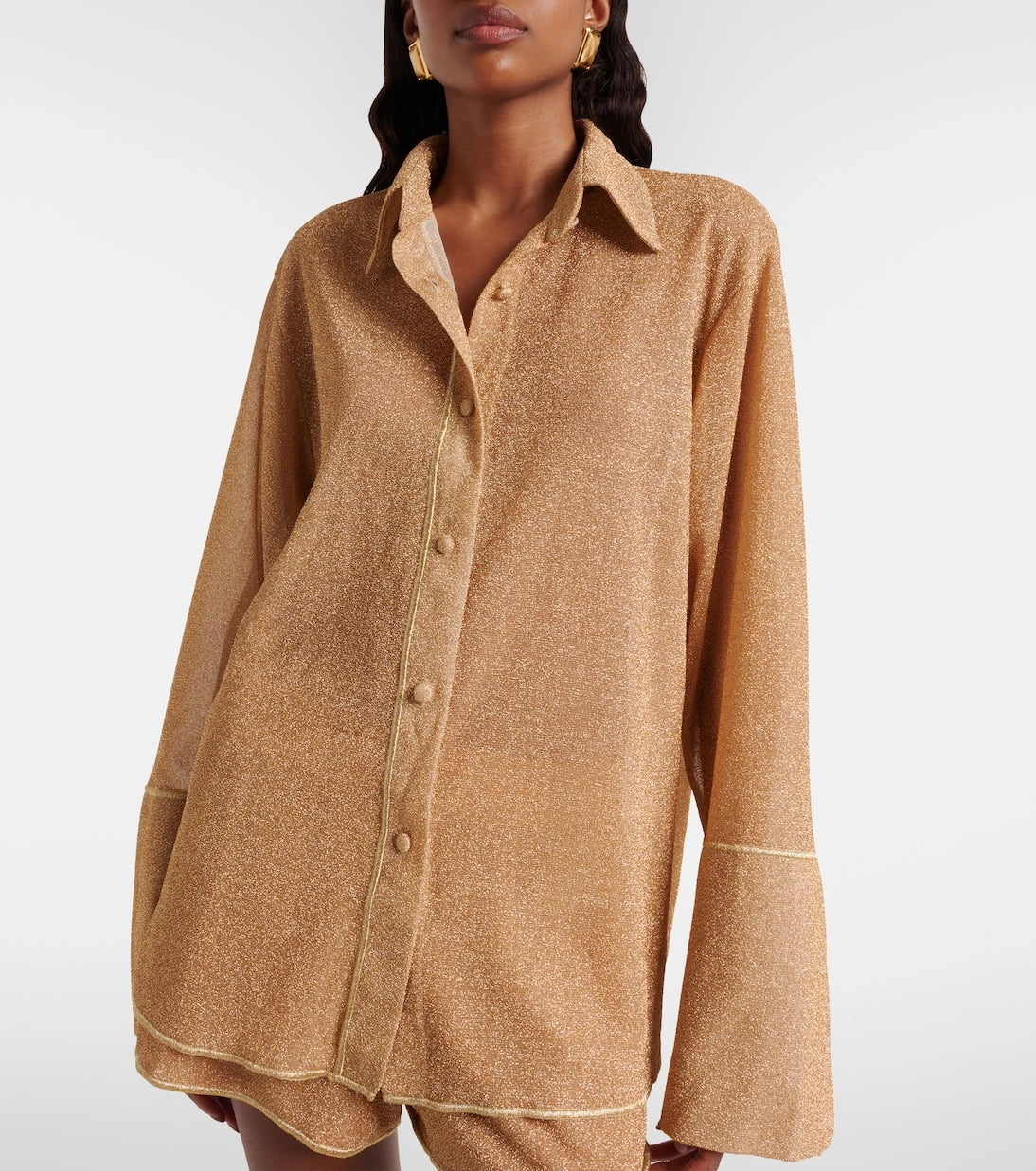 Oséree - Lumière lamé shirt