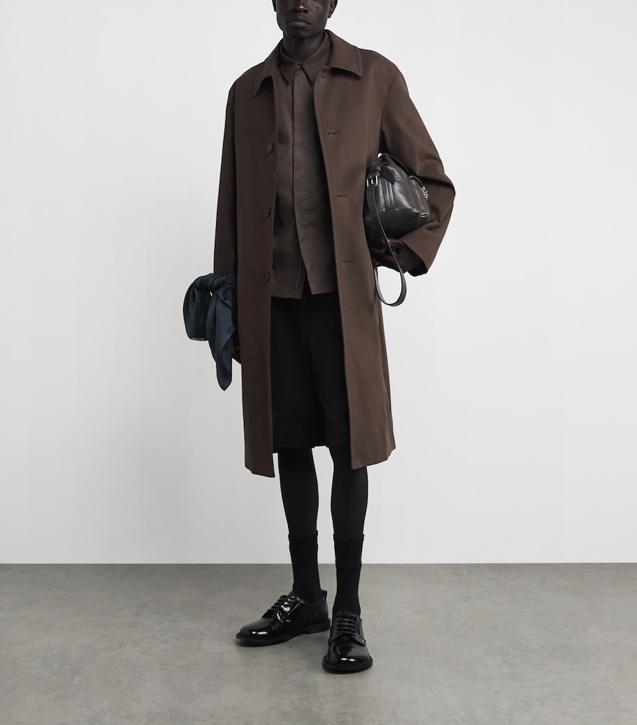 DRIES VAN NOTEN Brown Water-Repellent Car Coat