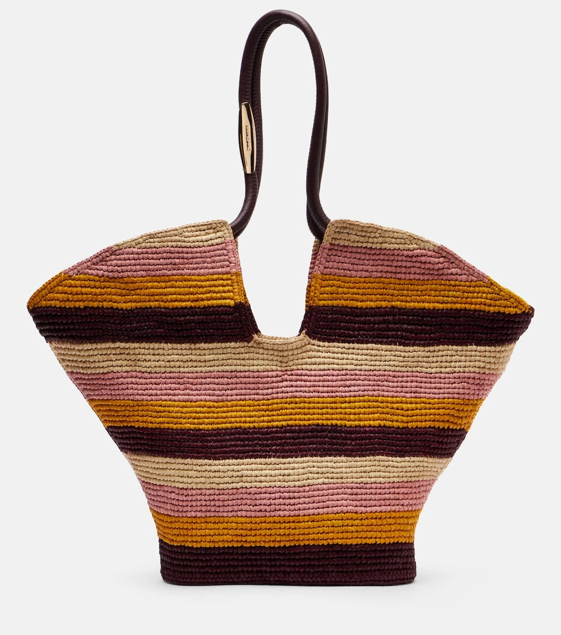 Zimmermann - Goldentime Large raffia tote bag
