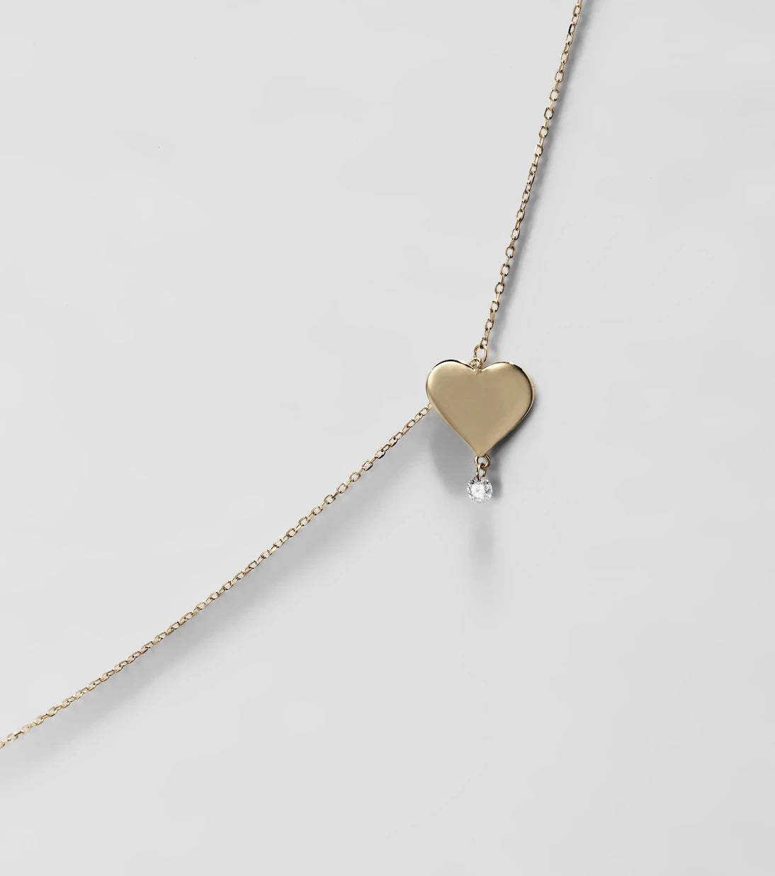 Persée - 18kt gold necklace with diamond