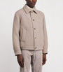Agnona Brown Alpaca Pressed Spazzolino Overshirt