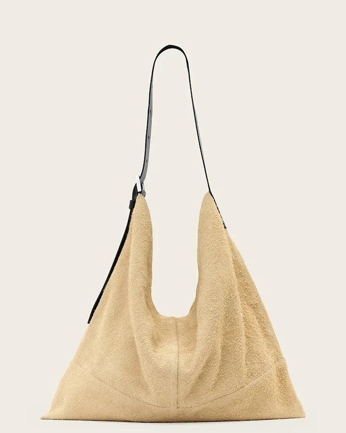 AllSaints ASHA süet kadın hobo çanta