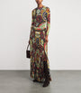 Alice+Olivia Multi Satin Ivey Maxi Dress