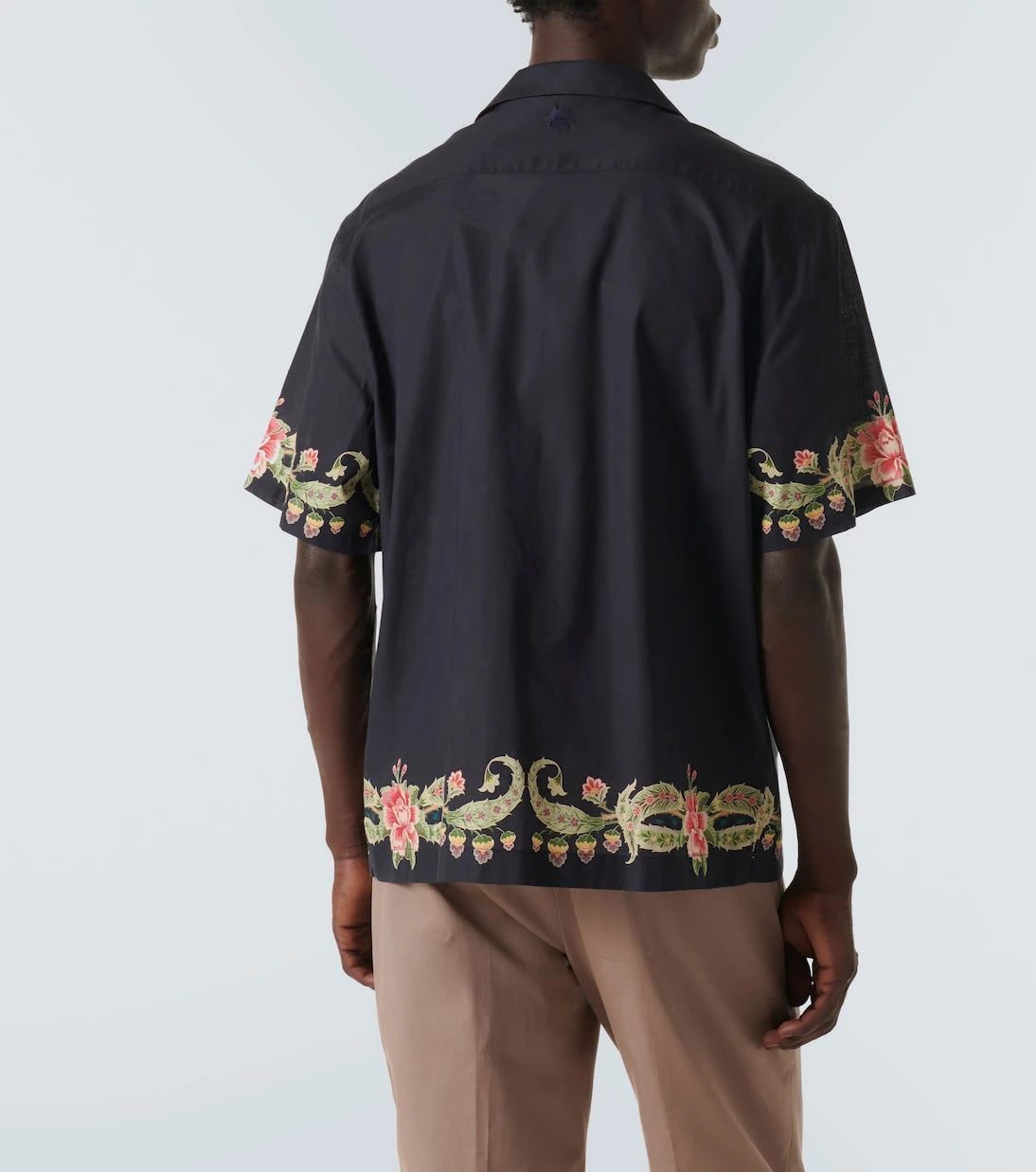 Etro - Floral cotton bowling shirt