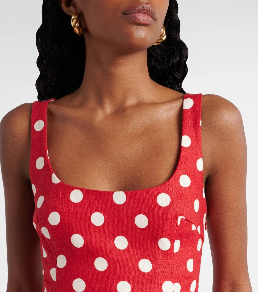 Posse - Rosalie polka-dot linen top