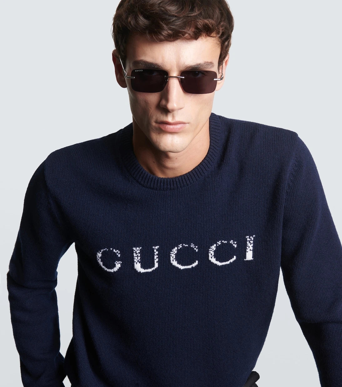 Gucci - Horsebit rectangular sunglasses