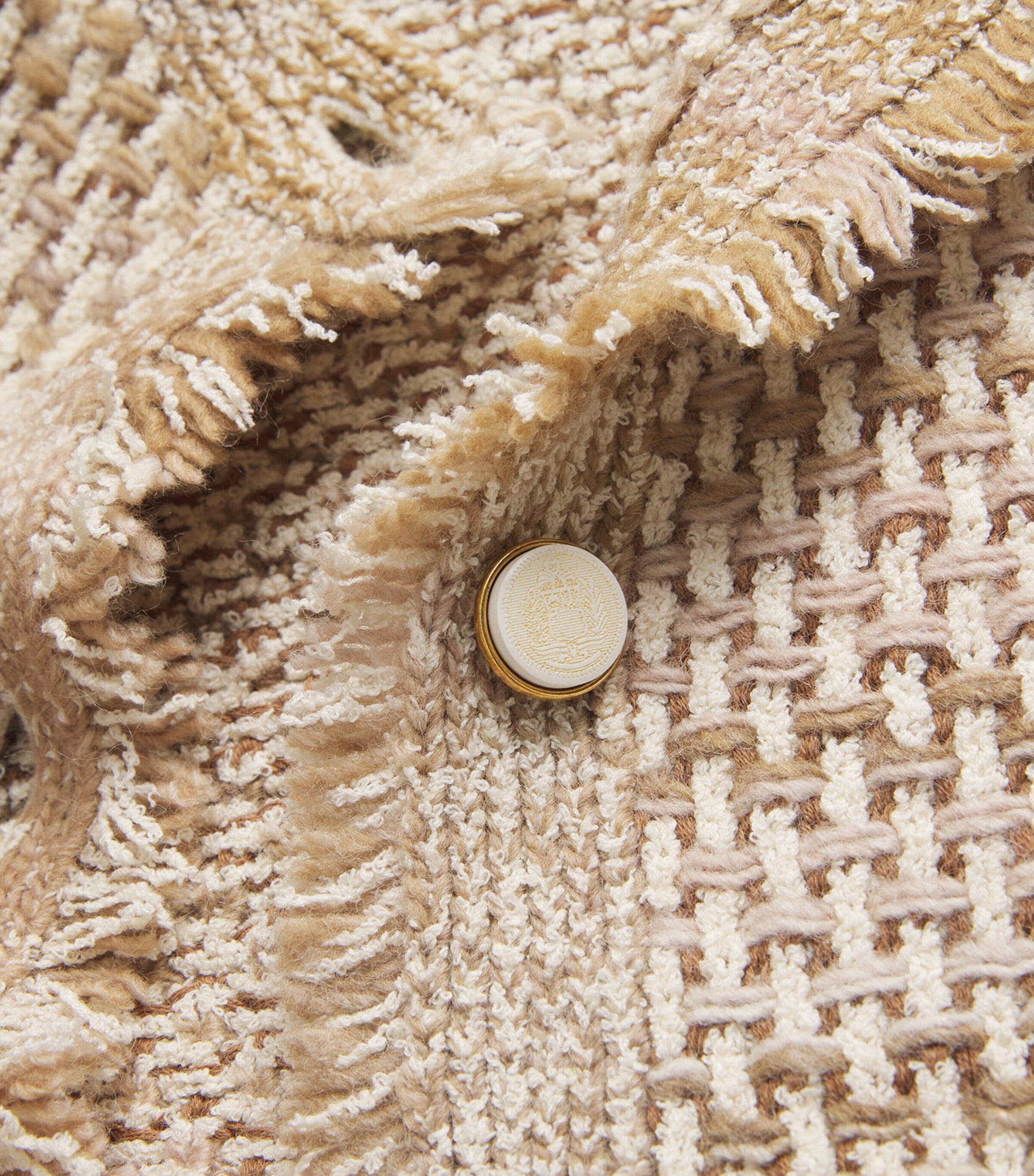 Beige Knitted Sariyah Jacket