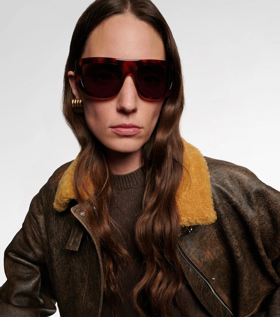 Khaite - x Oliver Peoples 1974C flat-top sunglasses