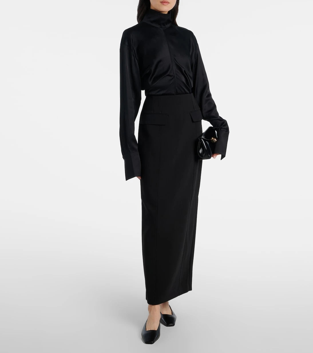Toteme - Gathered satin top