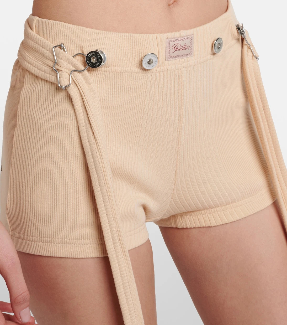 Jean Paul Gaultier - Ribbed-knit cotton shorts