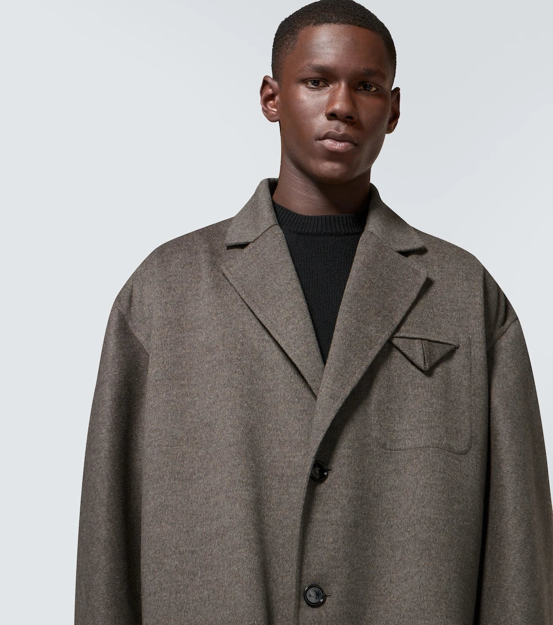 Bottega Veneta - معطف من الصوف والكشمير