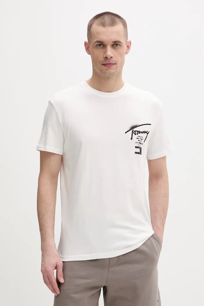 Tommy Jeans Erkek Pamuk Tişört