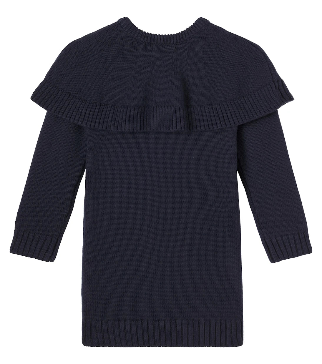Chloé Kids - Caped cotton and wool dress