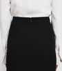 Roland Mouret Black Cady Train Maxi Skirt
