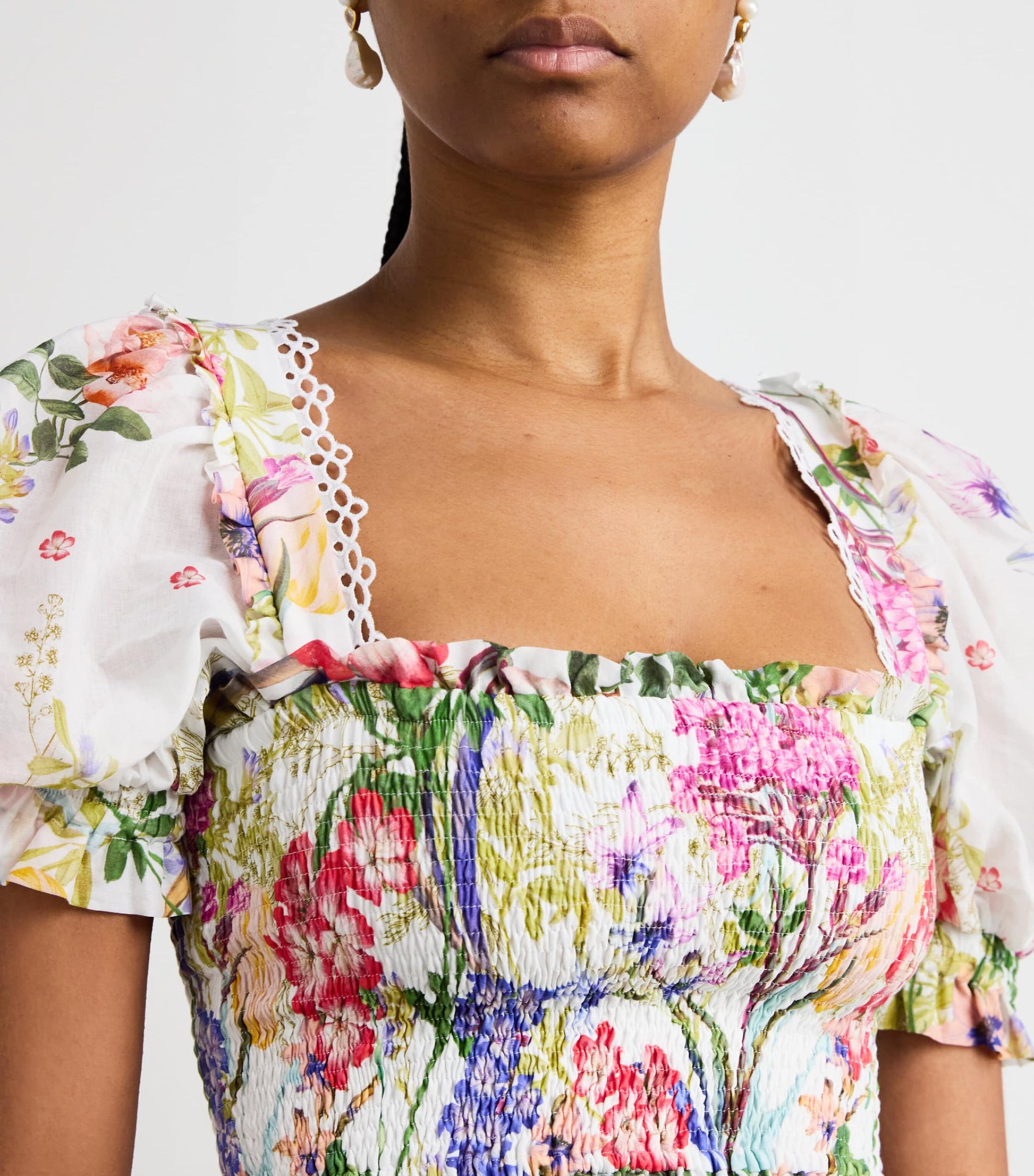 Charo Ruiz Ibiza Multi Floral Lirio Crop Top