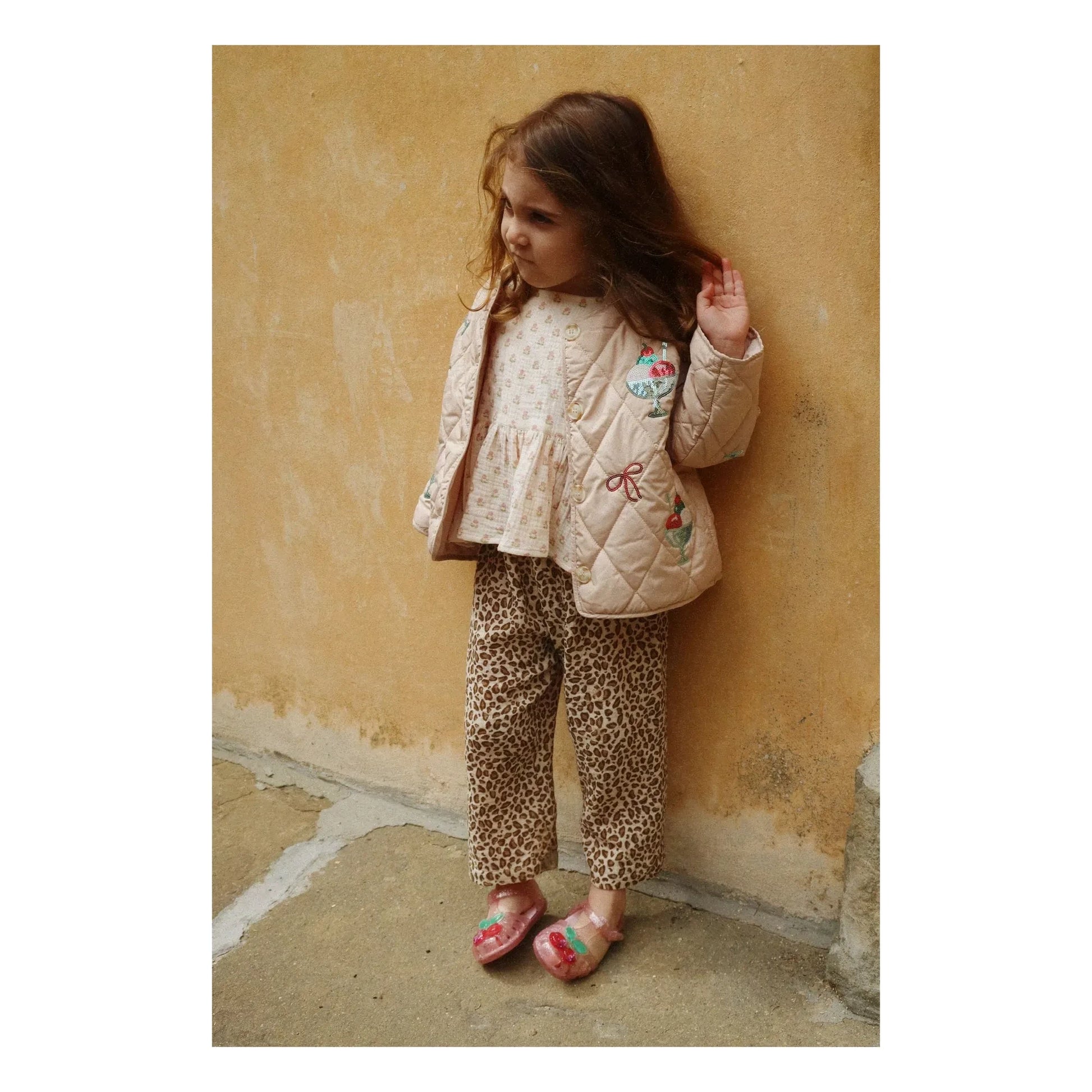 Konges Sløjd - Flora Glaces Sequins Quilted Jacket | Pale Pink