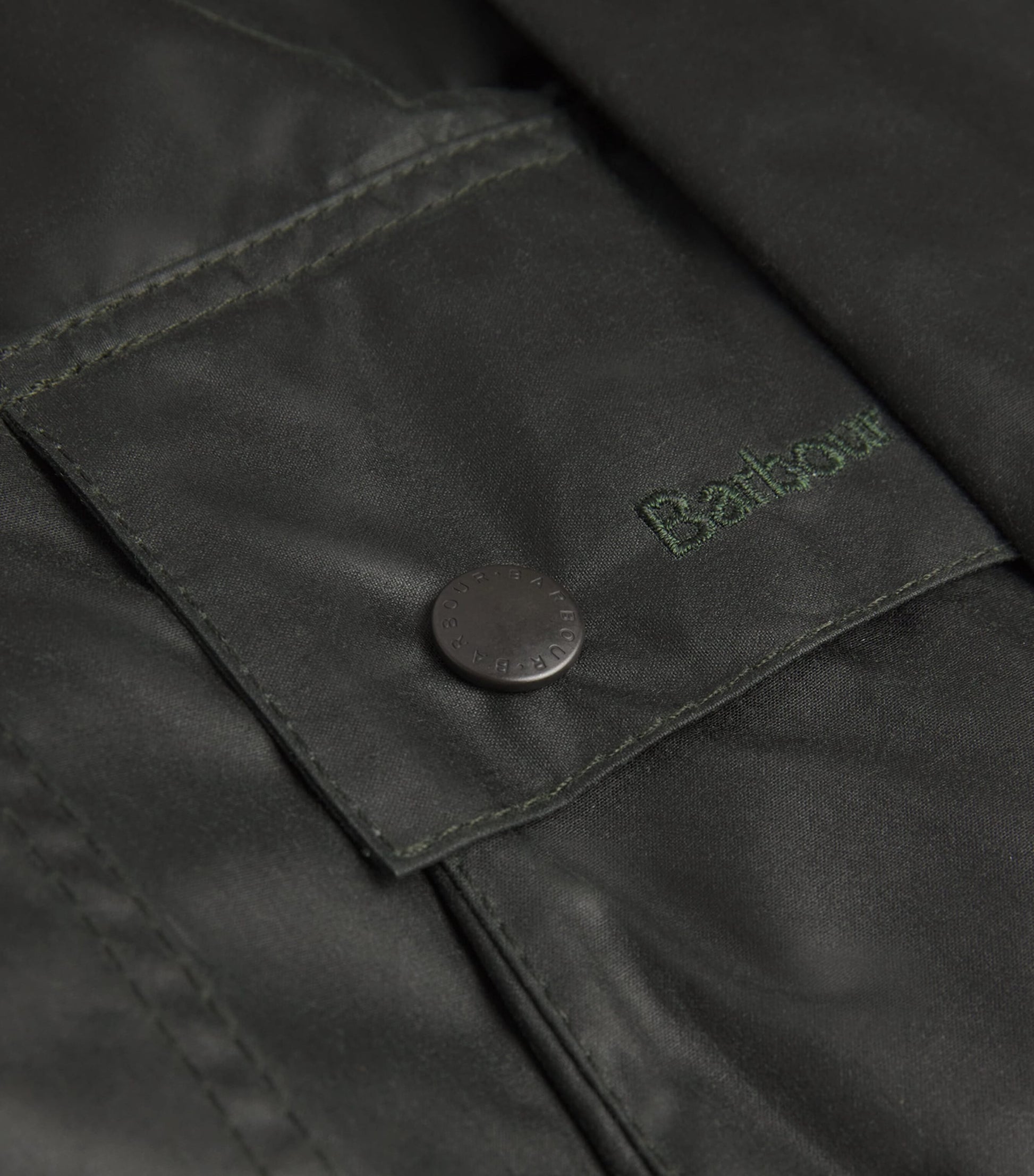 Barbour Green Waxed Beaufort Jacket