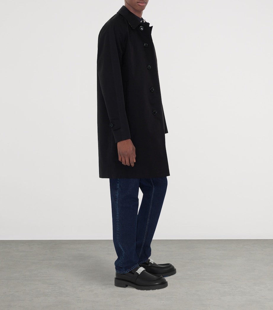 Mid-Length Camden Heritage Car Coat BLACK