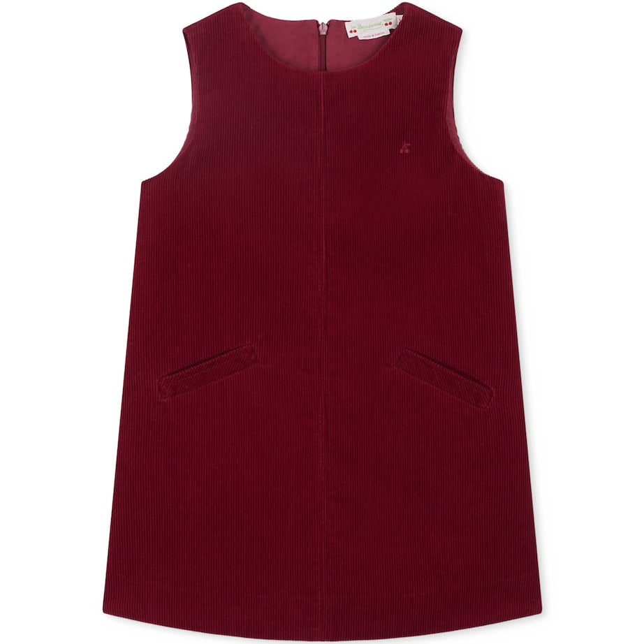 Purple Cotton Corduroy Jolla Dress (10-14 Years)