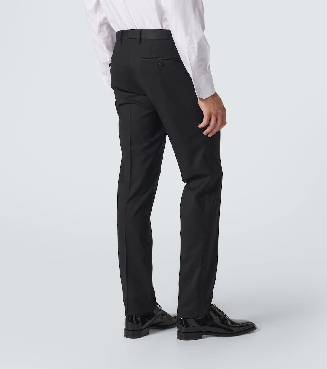 Dolce&Gabbana - Wool and silk-blend tuxedo pants