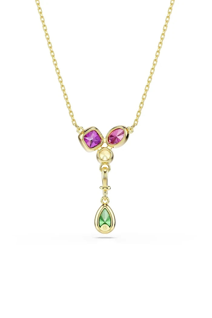 Swarovski kadın altın kaplama zirkon kolye IMBER