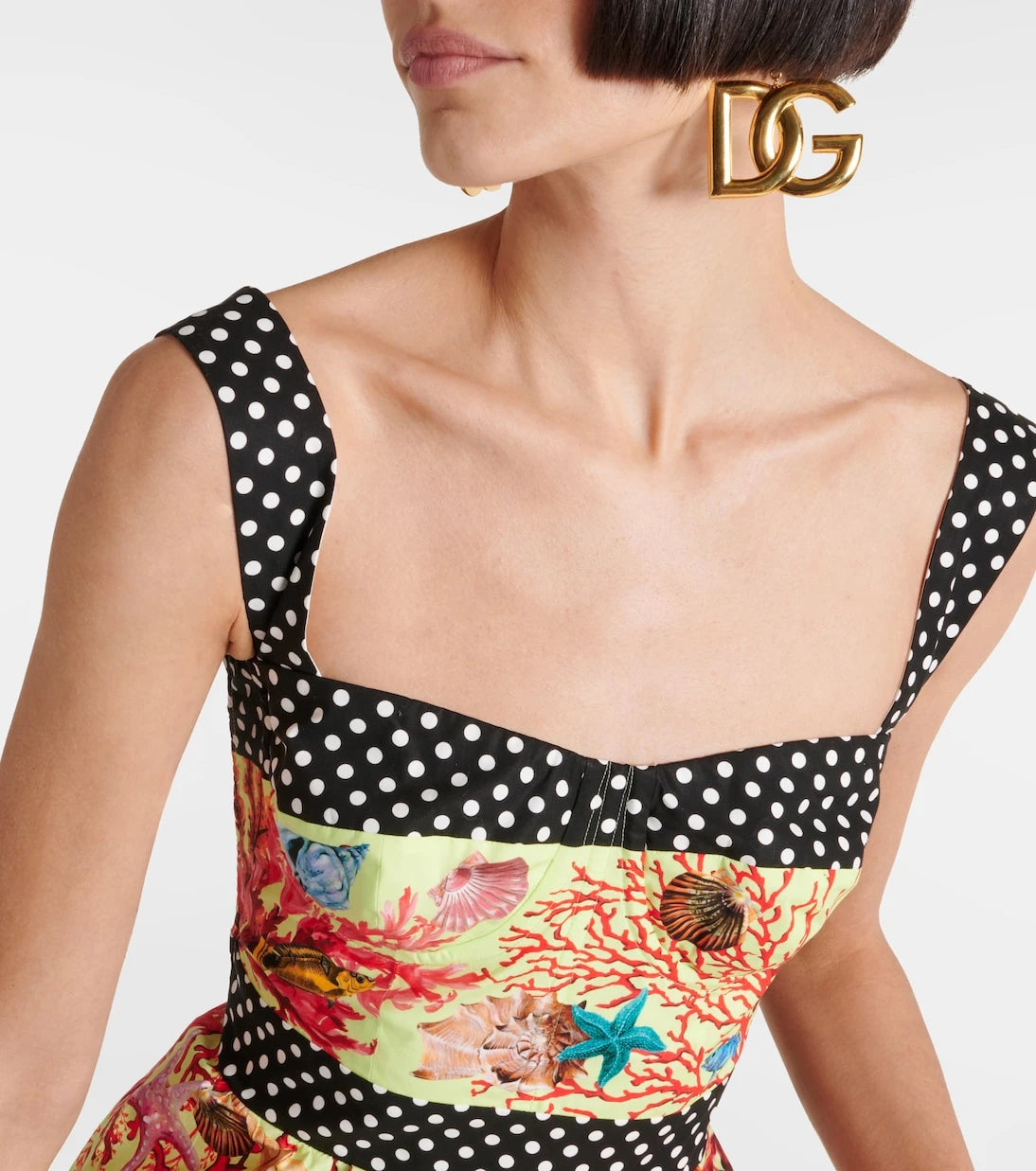 Dolce&Gabbana - Capri printed cotton minidress