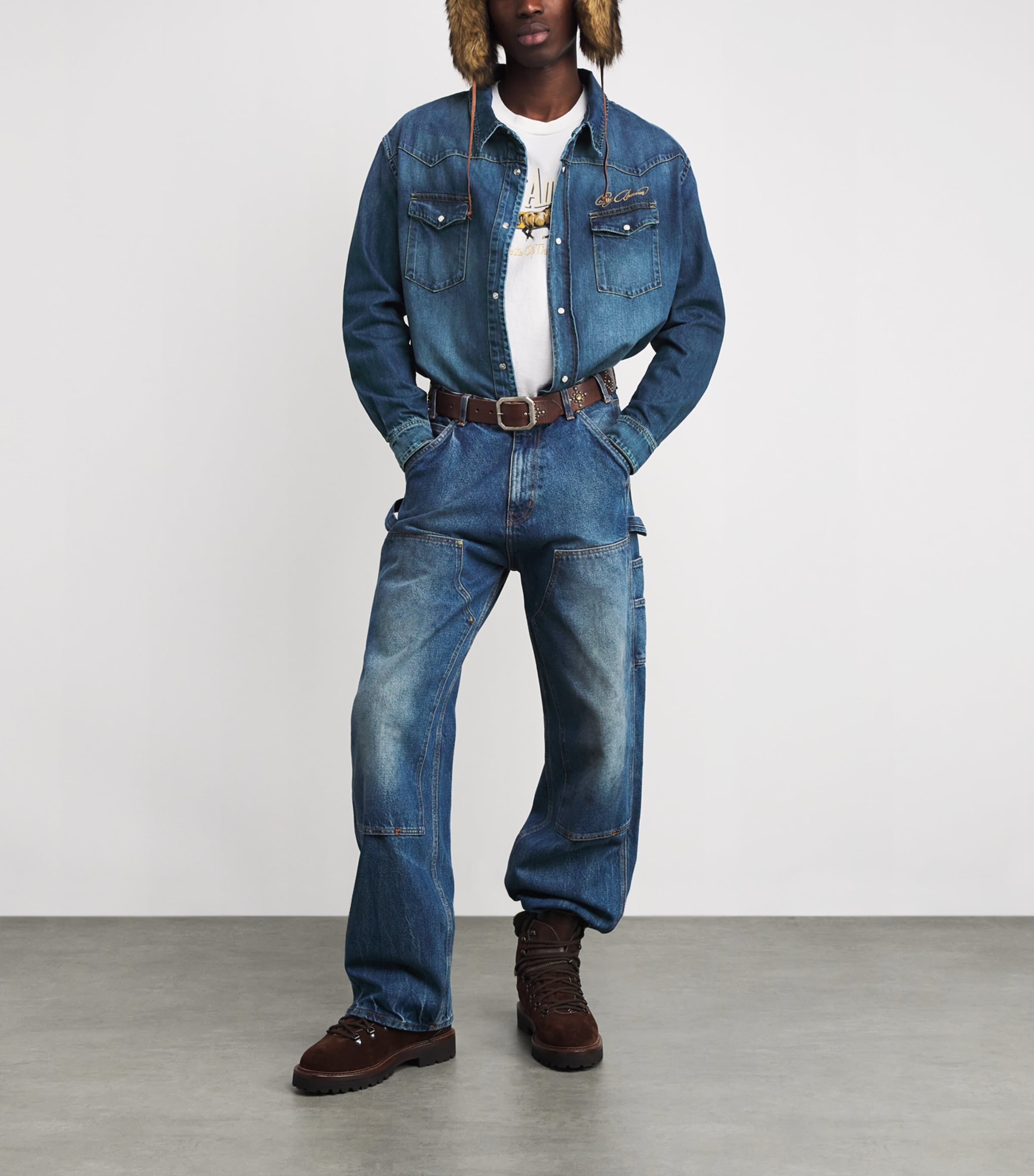 Cherry Los Angeles Western Denim Shirt
