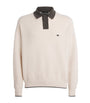 Emporio Armani Multi Virgin-Wool Logo Polo Sweater
