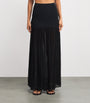 Hunza G Black Hybrid Maxi Skirt