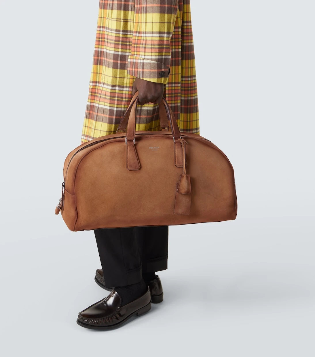 Prada - Suede duffel bag