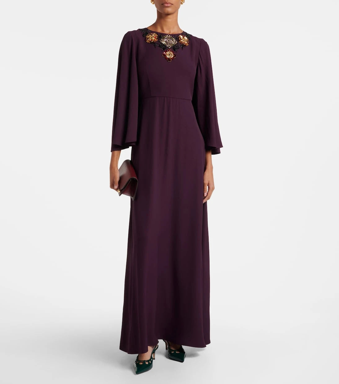 La DoubleJ - Sorella embroidered maxi dress