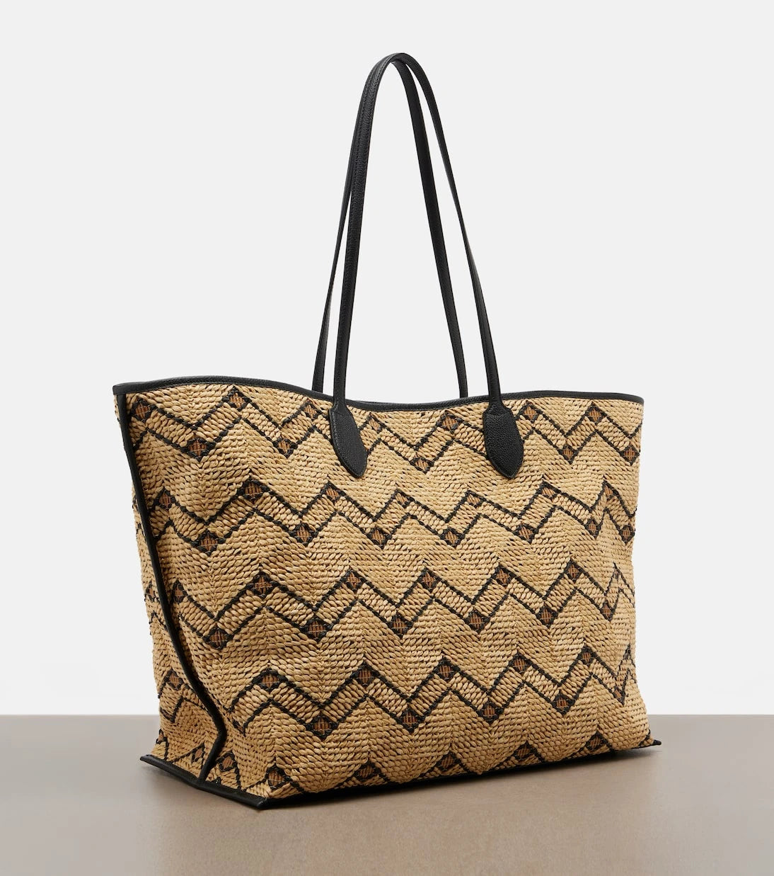 Valentino Garavani - VLogo Large raffia tote bag