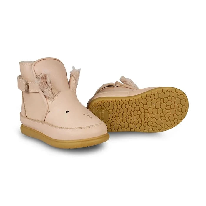 Donsje Dubu Exclusive Shoes Fluffy Bunny Çocuk Deri Kışlık Botlar