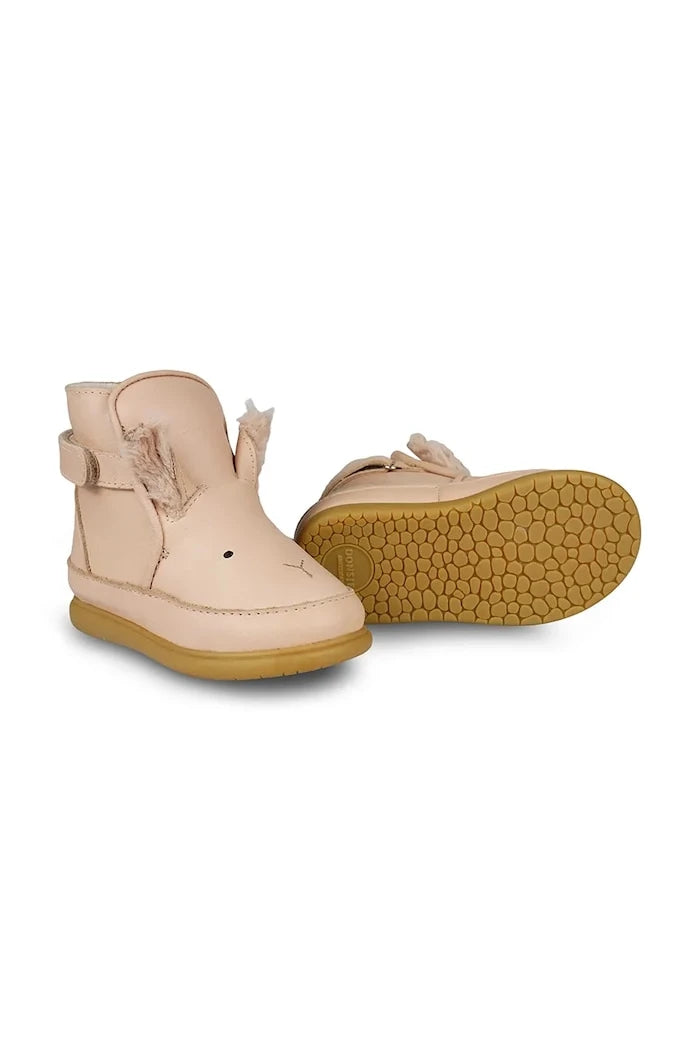 Donsje Dubu Exclusive Shoes Fluffy Bunny Çocuk Deri Kışlık Botlar