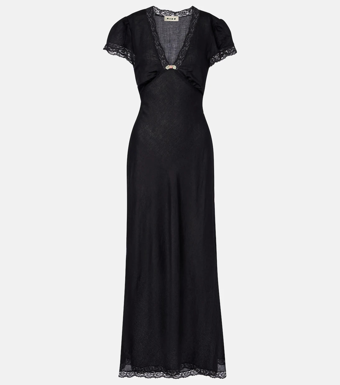 Rixo - Clarice lace-trimmed midi dress