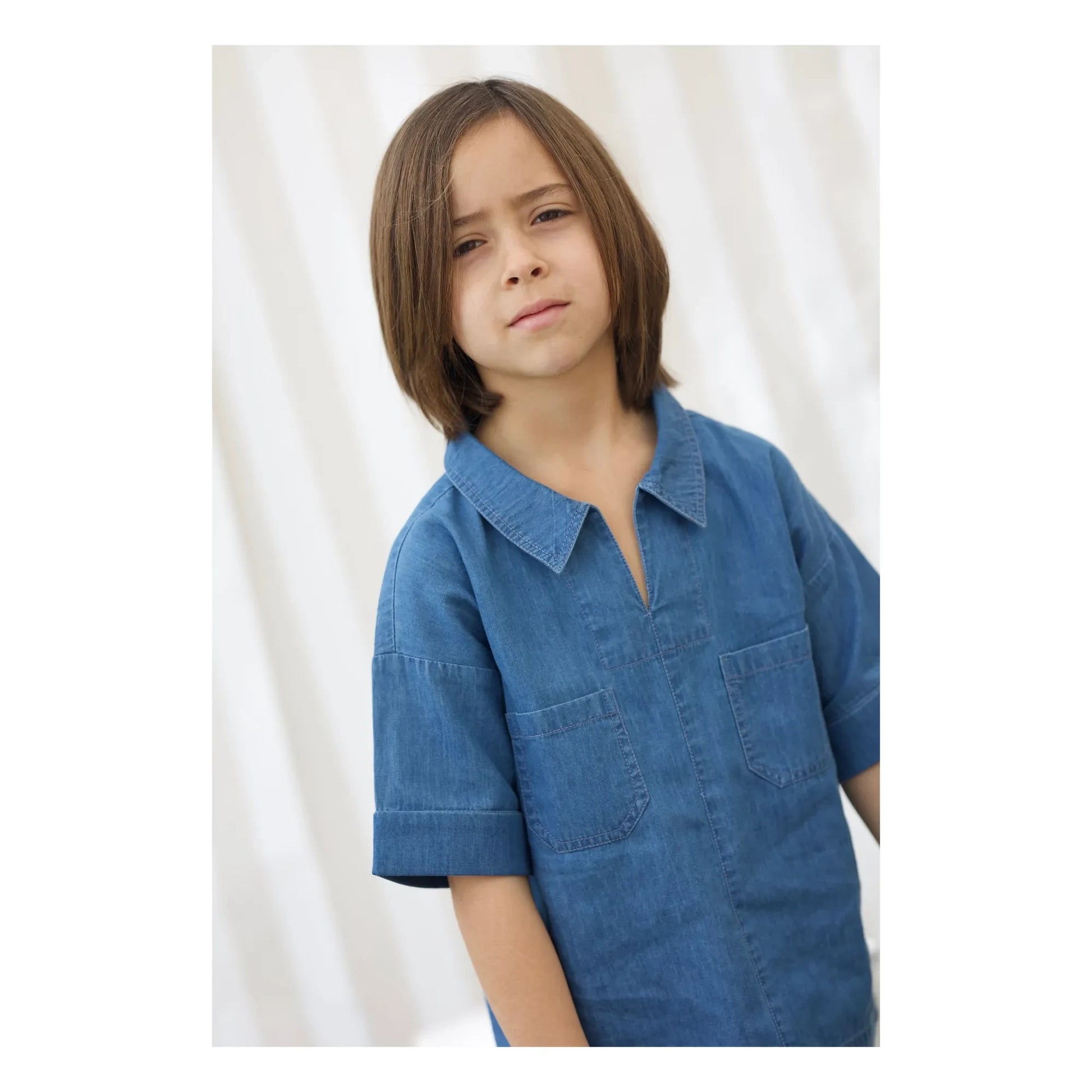 Lililotte - Carl Tencel Coton Bio shirt | Denim blue