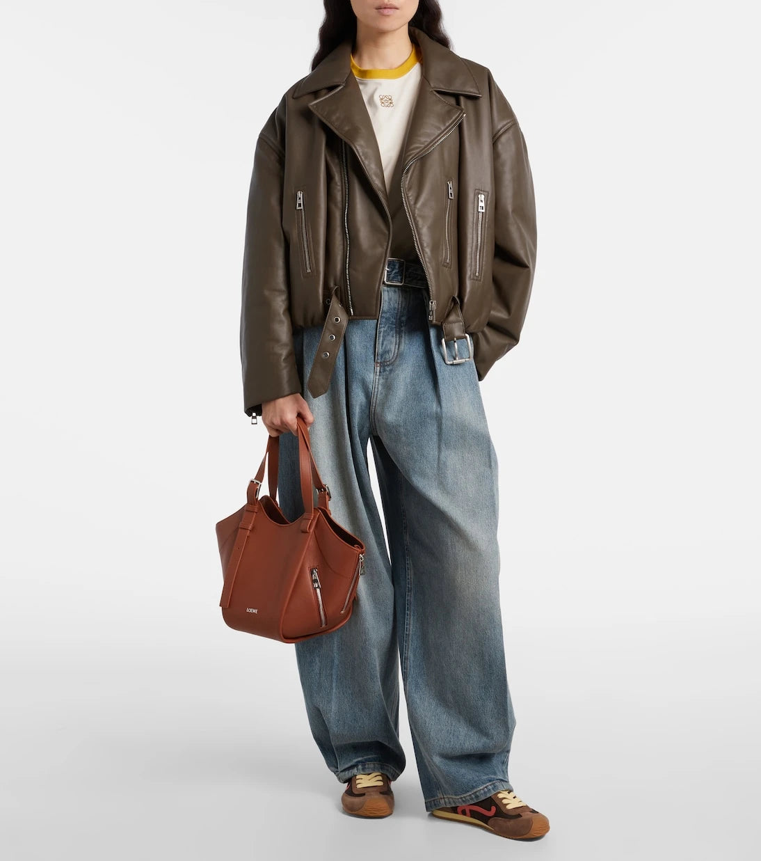 Loewe - Hammock Flip leather tote bag